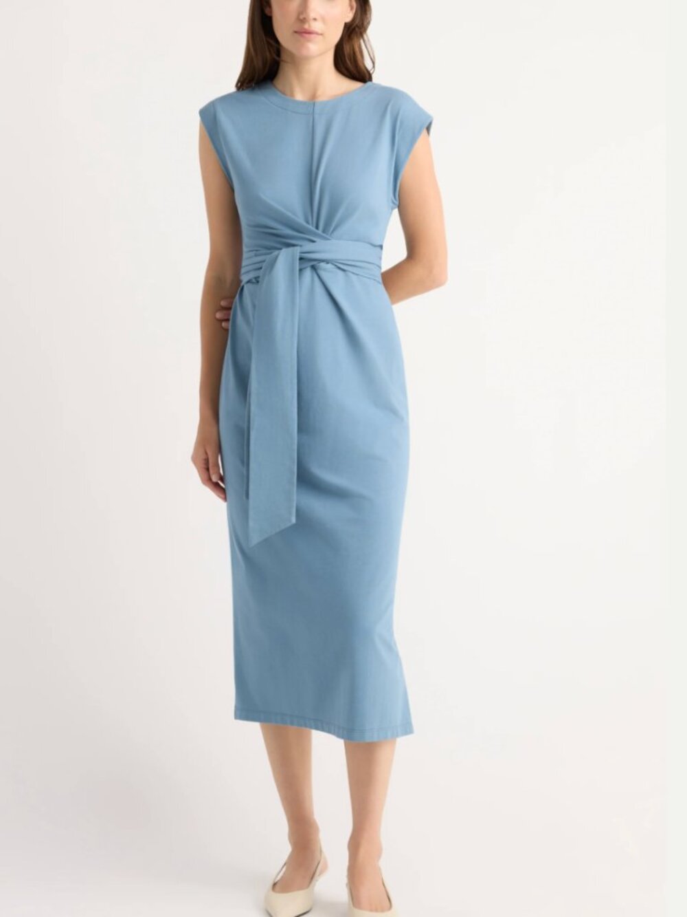 Modern Citizen Fei Tie-Front Organic Cotton Dress